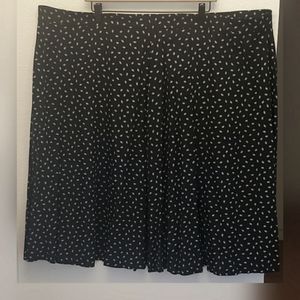 VINTAGE SHARON ANTHONY Black Oval Polka Dot Skirt PLUS SIZE